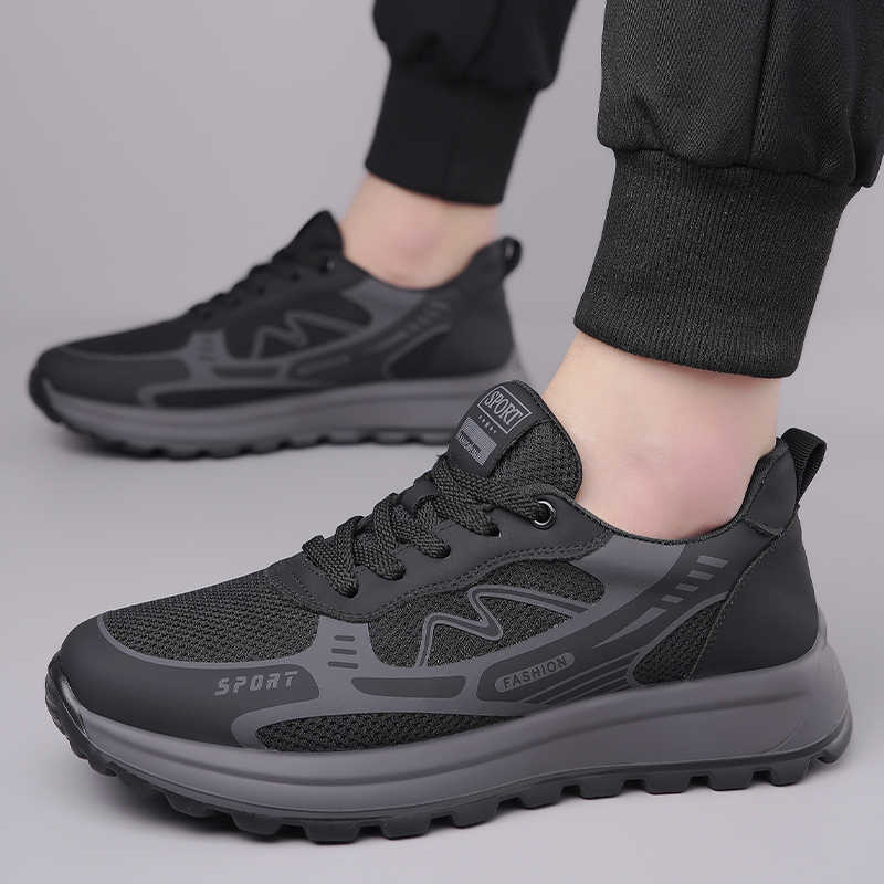 Men Shoes Trainers - 퍼포레이티드 레이스업 여름 하이 부츠 럭셔리