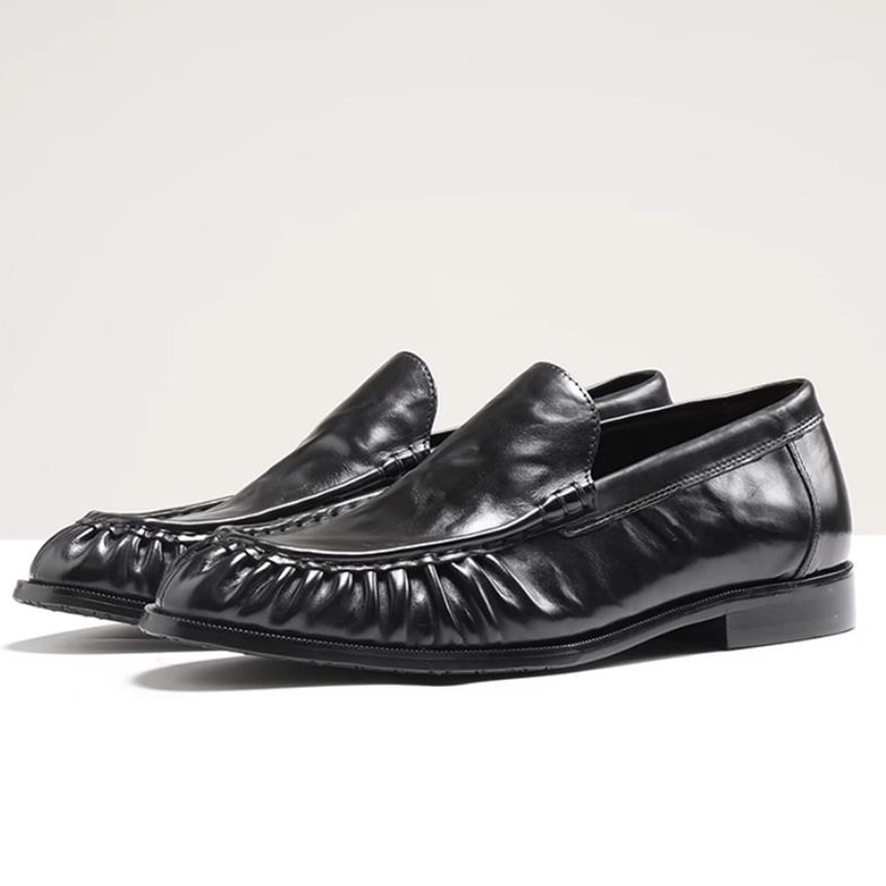 Men'S Shoes Grip - 최고급 소가죽 핸드그립 패턴 수공예 양가죽