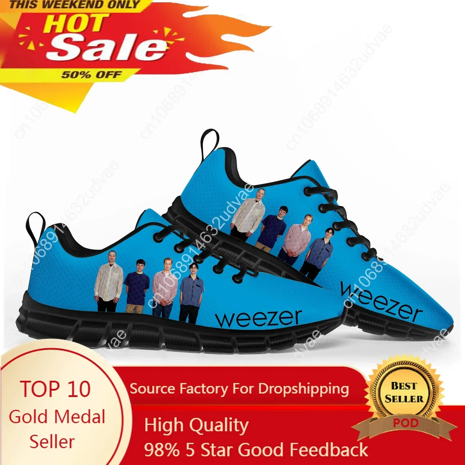 Men Shoes Black - Weezer 스포츠 신발 남성 여성 운동화