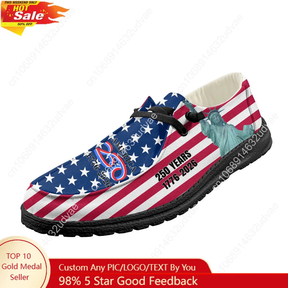 Men Shoes Black - 미국 250주년 기념 1776-2026 로퍼 남성