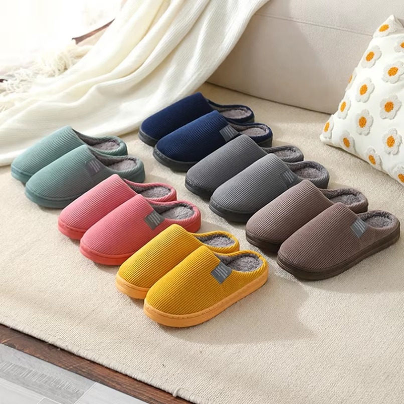 Men'S Shoes Grip - 가정용 플러시 슬리퍼, 클래식 푹신한 겨울