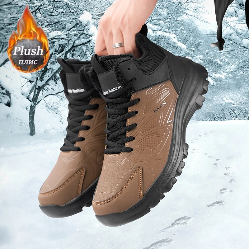Winter Boot Insulated - ELUVA 남성용 스노우 부츠 방수 단열
