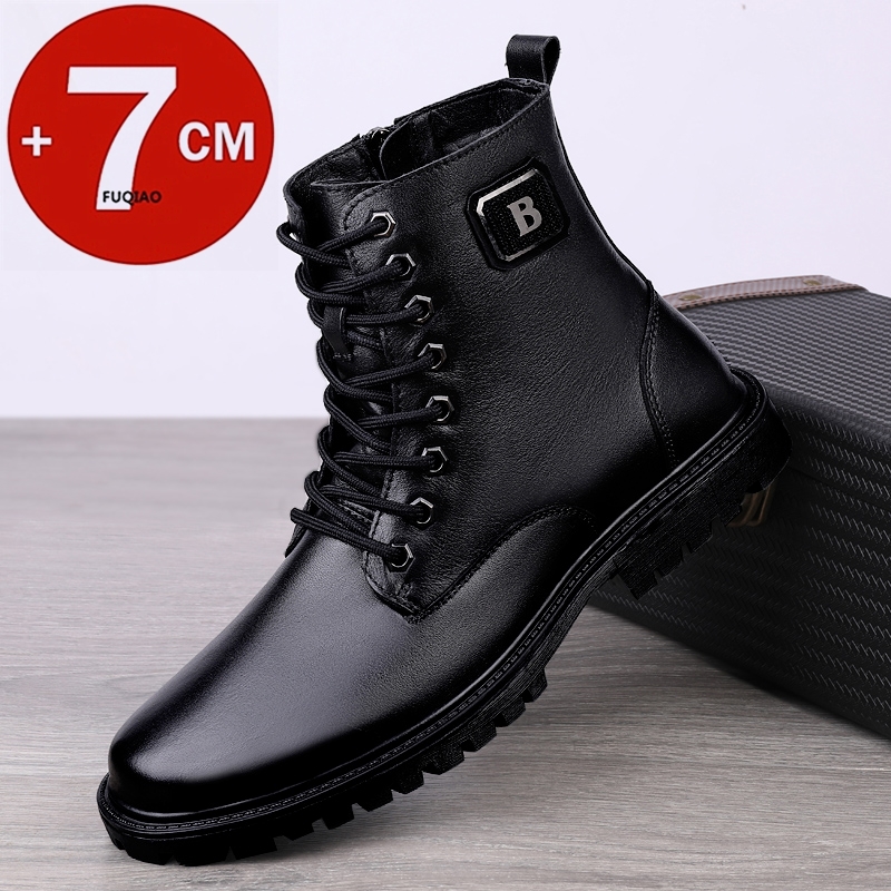 남성용 천연 가죽 키높이 부츠 겨울용 따뜻한 안감 지퍼 - Winter Boot Insulated 리뷰 및 가격