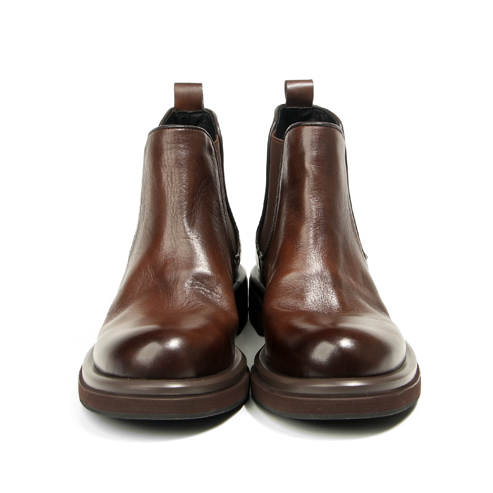 남성용 첼시 부츠 하이탑 천연 가죽 드레스 슈즈 럭셔리 - Men Shoes Trainers 리뷰 및 가격