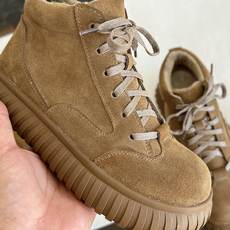 Careaymade 여성용 와이드 헤드 천연 가죽 부츠 - Winter Boot Insulated 리뷰 및 가격