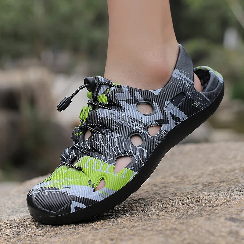새로운 낚시 샌들 남자 여름 야외 스포츠 비치 홀 신발 - Sandal Sport Outdoor 리뷰 및 가격