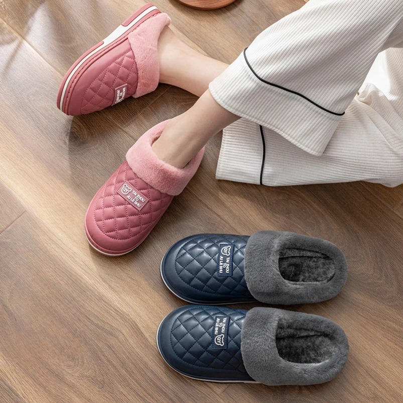 여성용 그리드 푹신한 겨울 따뜻한 모피 플러시 홈 슬리 - Men'S Shoes Grip 리뷰 및 가격