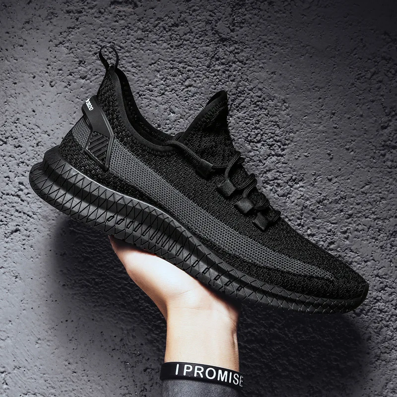 남성용 직조 신발 2025 신상 브랜드 통기성 스포츠화 - Men Shoes Trainers 리뷰 및 가격