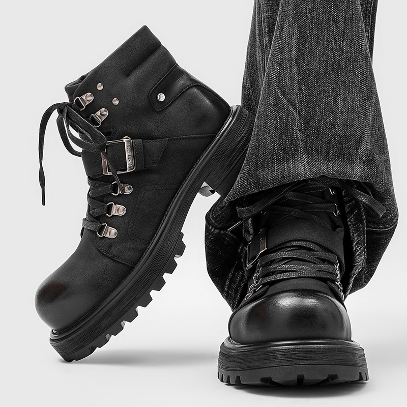 브랜드 남성 가죽 부츠 오토바이 스노우 카우보이 플랫  - Winter Boot Insulated 리뷰 및 가격