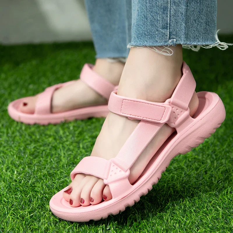 ELUVA 여성 샌들 여름 편안한 미끄럼 방지 비치 슈 - Sandal Sport Outdoor 리뷰 및 가격