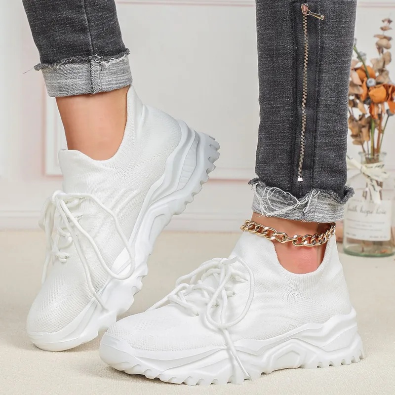 여성과 남성을 위한 패션 청키 플랫폼 스니커즈 통기성  - Men Shoes Trainers 리뷰 및 가격