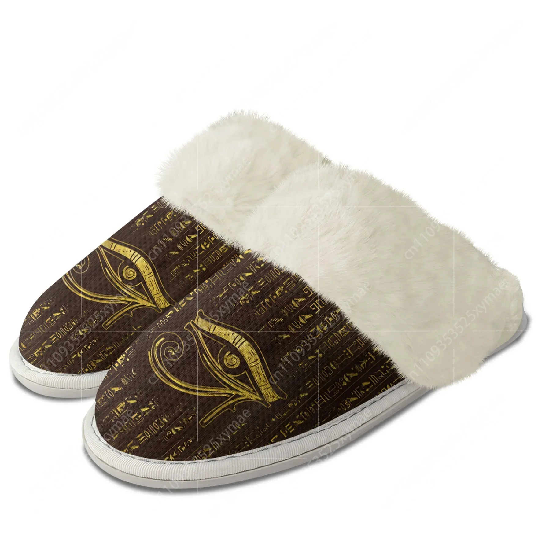 호루스 이집트 신의 눈 플러시 슬리퍼 따뜻한 신발 남녀 - Men Shoes Egypt 리뷰 및 가격