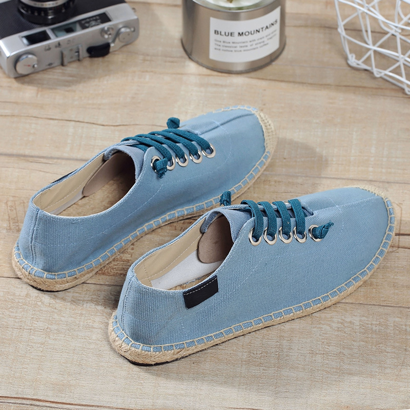 봄 여름 천 신발 멋진 스트리트 스타일 플랫 남성 캐주 - Men Shoes Black 리뷰 및 가격