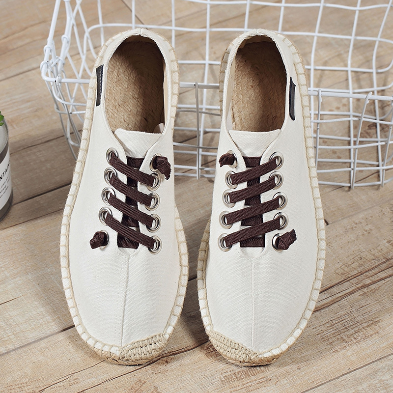 봄 여름 천 신발 멋진 스트리트 스타일 플랫 남성 캐주 - Men Shoes Black 리뷰 및 가격